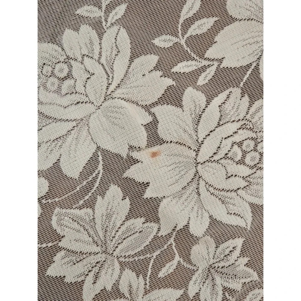 3 Vtg Y2K Floral Lace Curtain Panels 54x82
